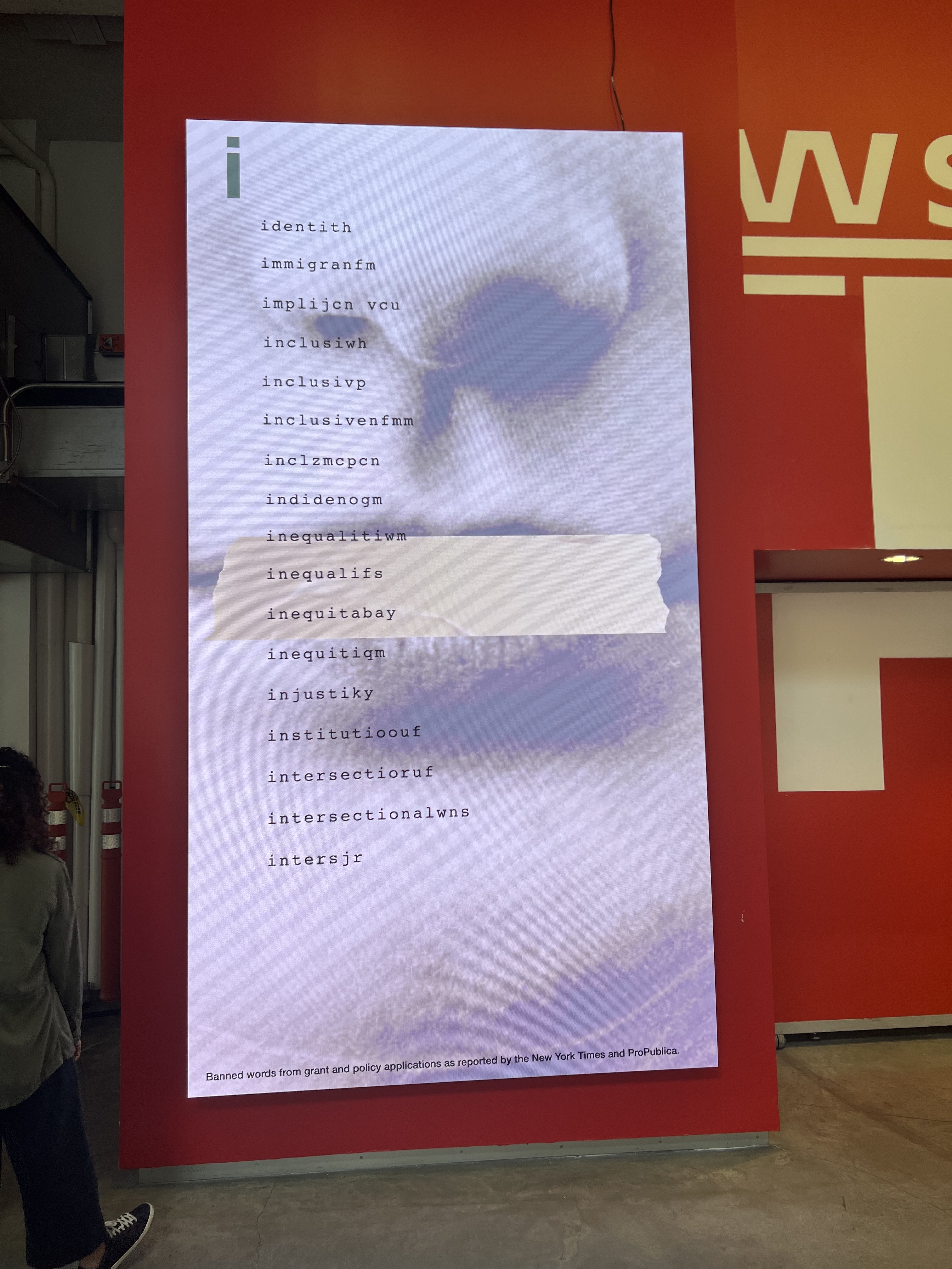 Banned Words Installation View 2