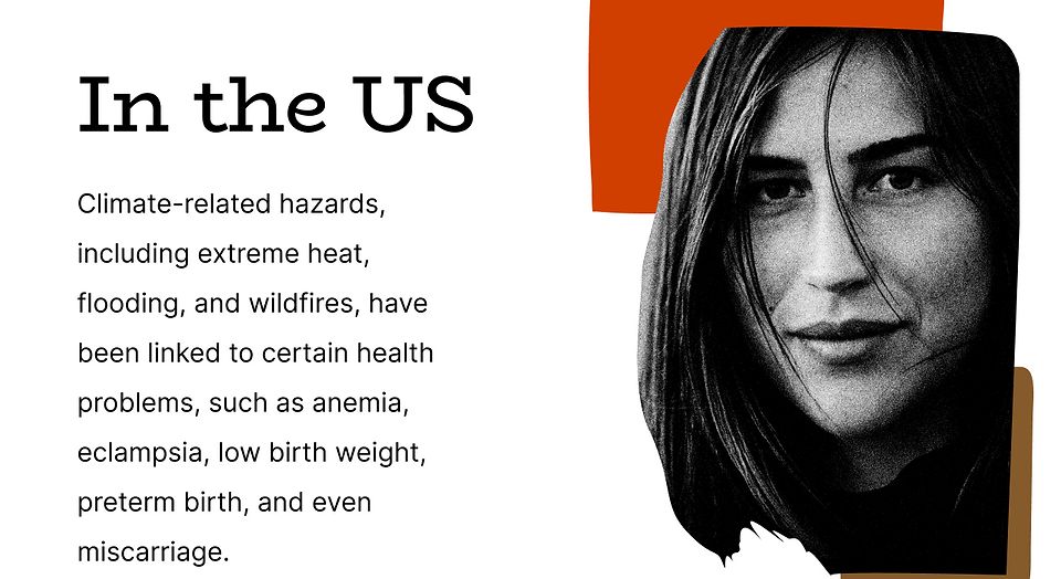 Climate hazards and maternal health